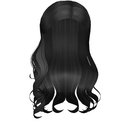 Long Curly Side Part (Black)