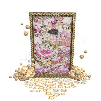 Gyaru Y2K 2000s Aura Diamond McBling Background
