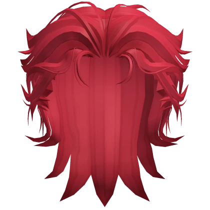 Anime Male Layered Slicked Hair - Red