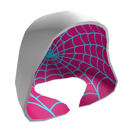 Cyber White /w Pink Webbed Hoodie