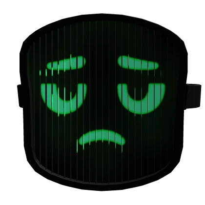Mask Glowing Neon Green  3 -  Faces change