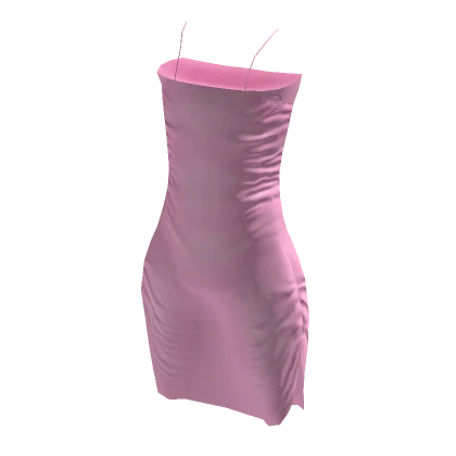 Tuched Mini Dress - Pink