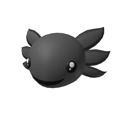 Black Axolotl Head 2.0