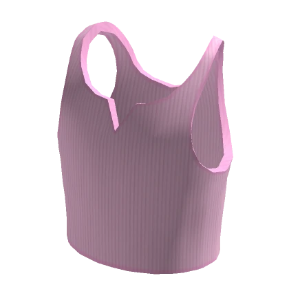 Pink Ribbed Tank