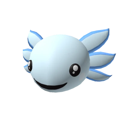 Blue Axolotl Head 2.0