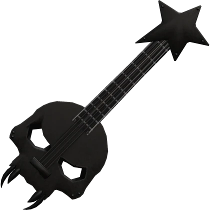 ꒰ Black Skull Electric Guitar (Front)