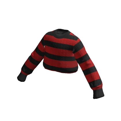 Cozy tucked knitted sweater - R&B stripes