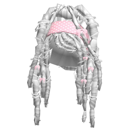 coquette butterfly locks [white-pink]