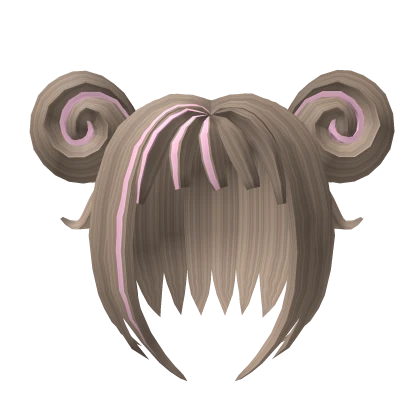 ♡ Chocolate pink Kawaii Swirly Hair brown cute