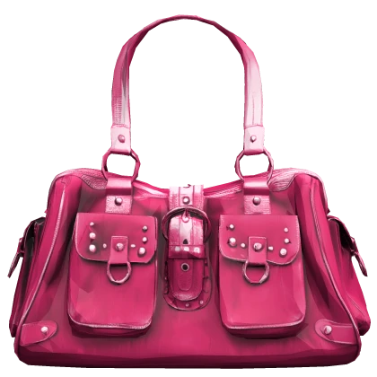 Vintage 2000s  Thrifted Archive Purse in Hot Pink