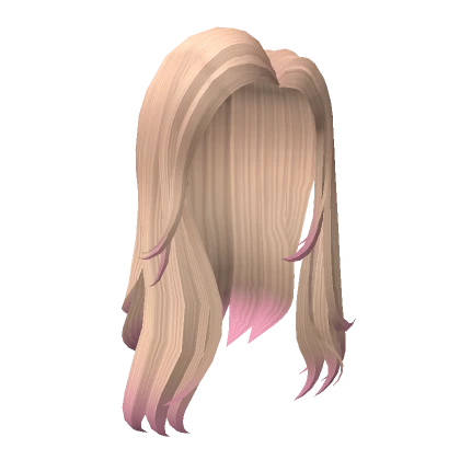 Valentines Stylish Long Blonde Hair in Pink Ombre