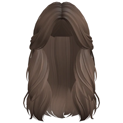 Long Lush Preppy Half Up Hair (Light Brown)