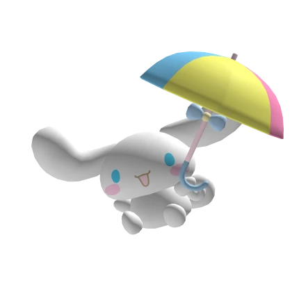 (left shoulder) cinnamoroll with umbrella