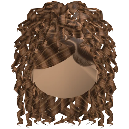 Glamorous Heart Swoop Curly Updo in Caramel 