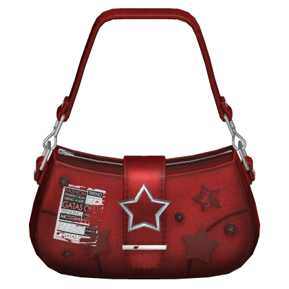 Y2K Red Purse Trendy Girl Side Handbag Gyaru 2000s