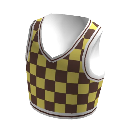 Crop Sweater Vest - Banana