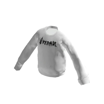 White Eternal Grunge Sweater