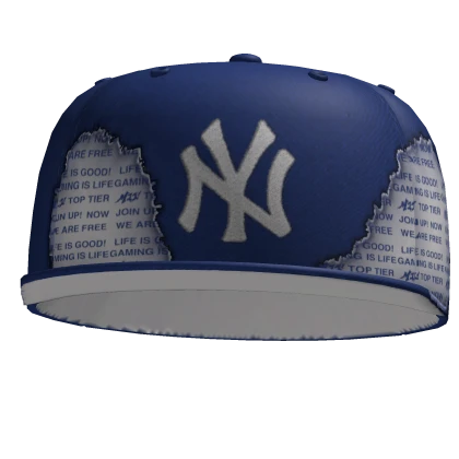 M11! - Blue NYC Red Fitted Cap | Forwards