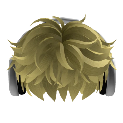 Blonde Fluffy Cool Hair w/ Headphones