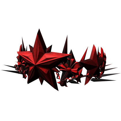 CRIMSON RED CHROME KING STAR CROWN