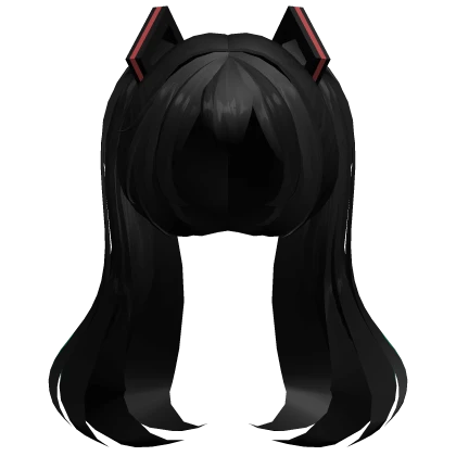 Mimukauwa Miku Nice Try Black Twintails Hair 