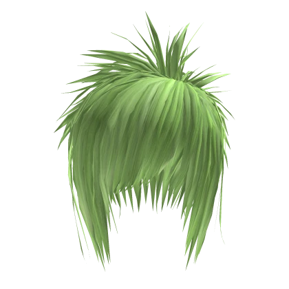 Short Messy Spiked Hair (Light Green)