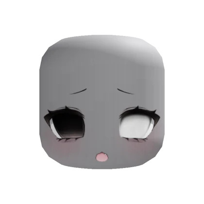 kawaii doll puppy single white eye face