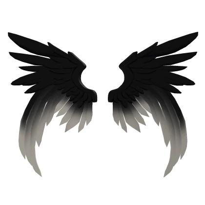 Large wings [Black / white]