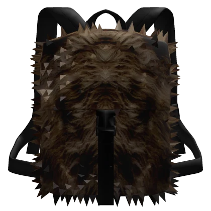 [1.0] Brown Faux Fur Backpack