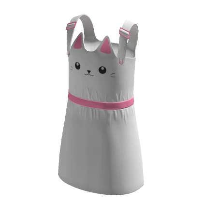 Cute Cat Overalls Pink and White