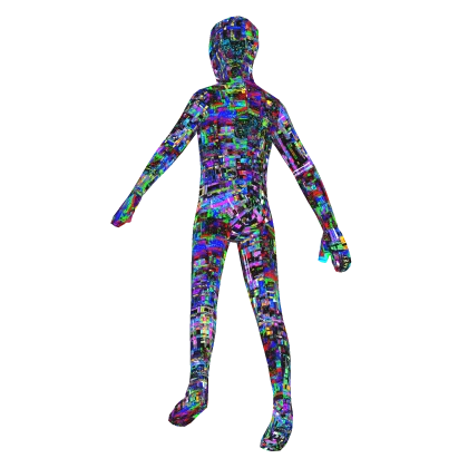 Outfit Aura Glitched Inverted TV Glitch Error VHS