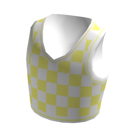 Crop Sweater Vest -  Lemon