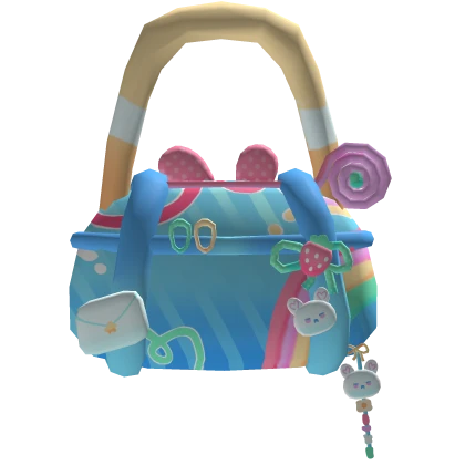 cute blue harajuku decora charm bag (3.0)