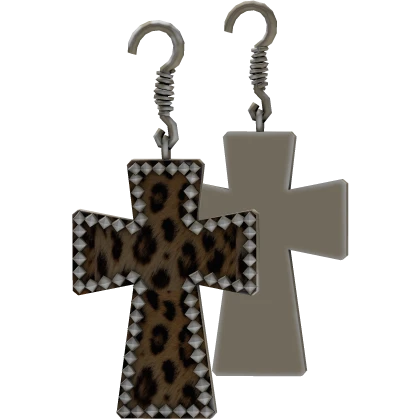 Y2K Rhinestone Leopard Earrings