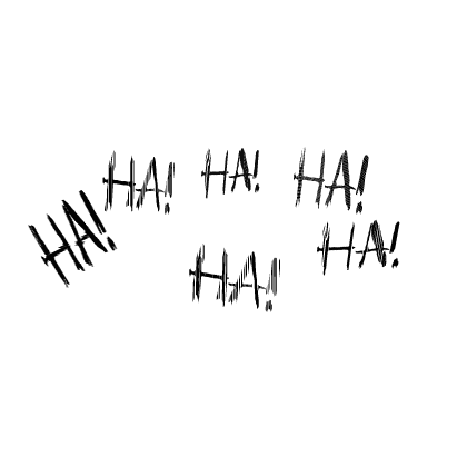 Animated HaHa Ha! Black Evil Laugh