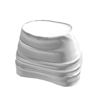 Mini White Sleek Skirt