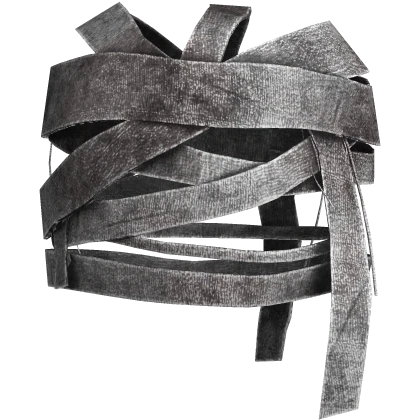 Dirty Face Bandage Wraps White