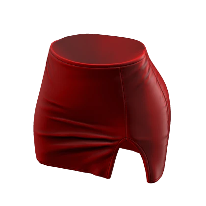 Skirt Red Tight High Waisted Mini Chibi Chic Y2K