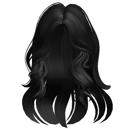 Wavy Flowy Loose Fluffy Hair (Black)