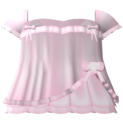 恋猫 pink paw dress
