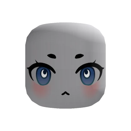 🍀Animated Chibi Vampire Eyes Face (Blue)