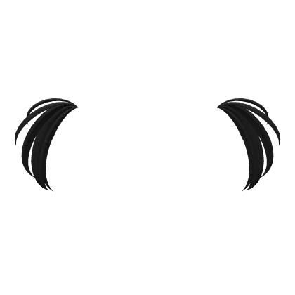 ♡ : cute black little pigtails extensions