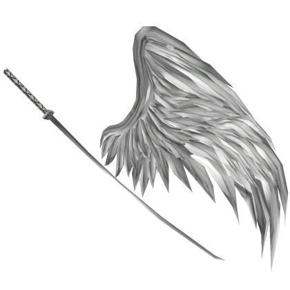 White Fallen Ghoul Wing & Katana