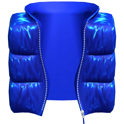 Puffer Vest Jacket Shiny Blue [1.0]