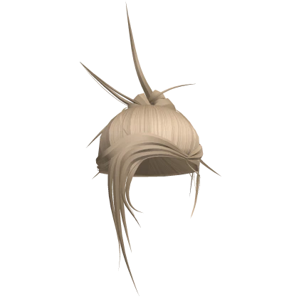 Chic Blonde Spike Runway Hair Bun