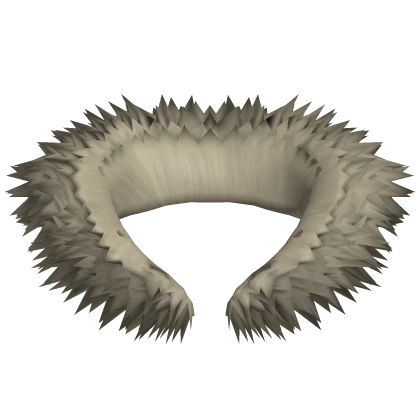 3.0 Realistic Y2K Neck Fur Collar Beige