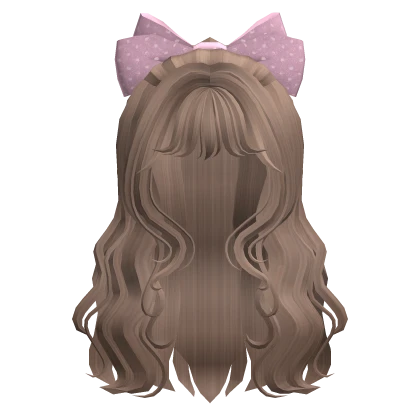 🍀Big Bow Half Up Hair (MilkteaBrown)