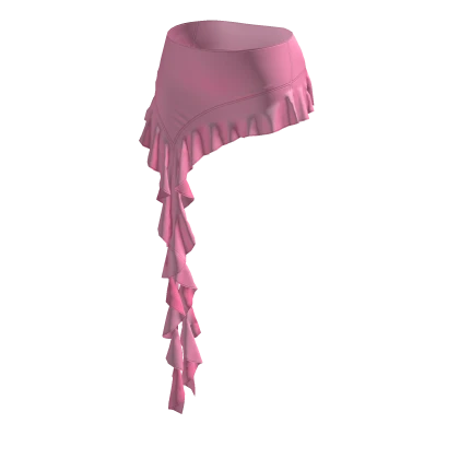 ☆ ruffle pink minskirt