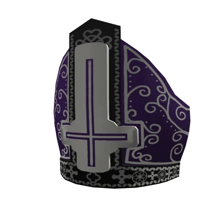 Purple Papa Pope Mitre