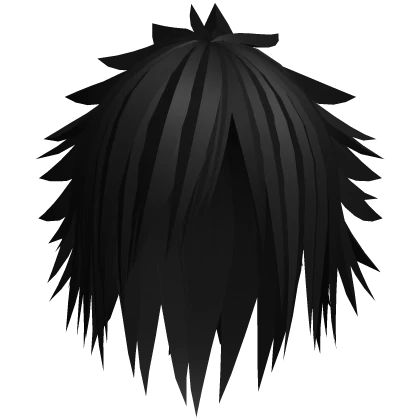 emo final fantasy anime boy hair in black